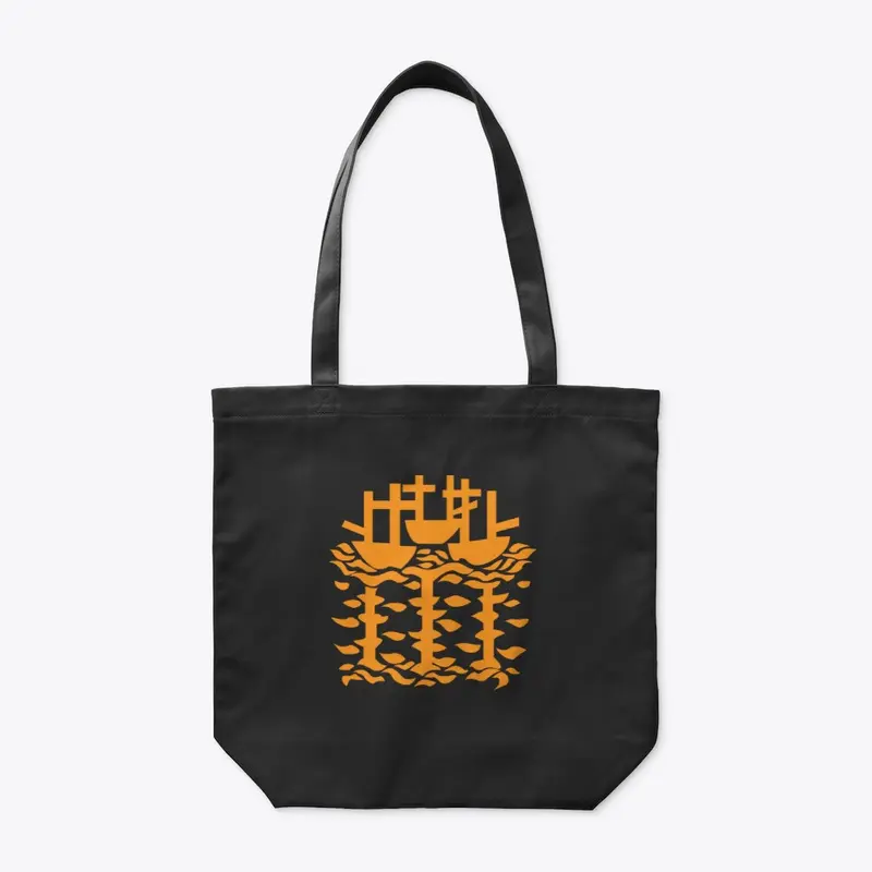 3 SHIPS (BHS) MURAL-Organic Tote Bag